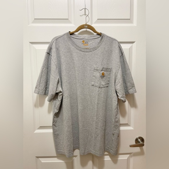 Carhartt Mens T-Shirt Size XL Tall Gray Short Sleeve - Picture 1 of 6